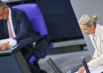 ZDF-Politbarometer: Union und AfD gleichauf 2 Friedrich Merz und Alice Weidel (AfD) (Archiv)