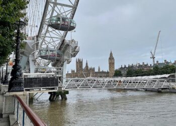 Inflationsrate in Großbritannien sinkt auf 3,6 Prozent 3 London Eye und Westminster-Palast (Archiv)