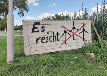 Protest gegen neue Windräder (Archiv)