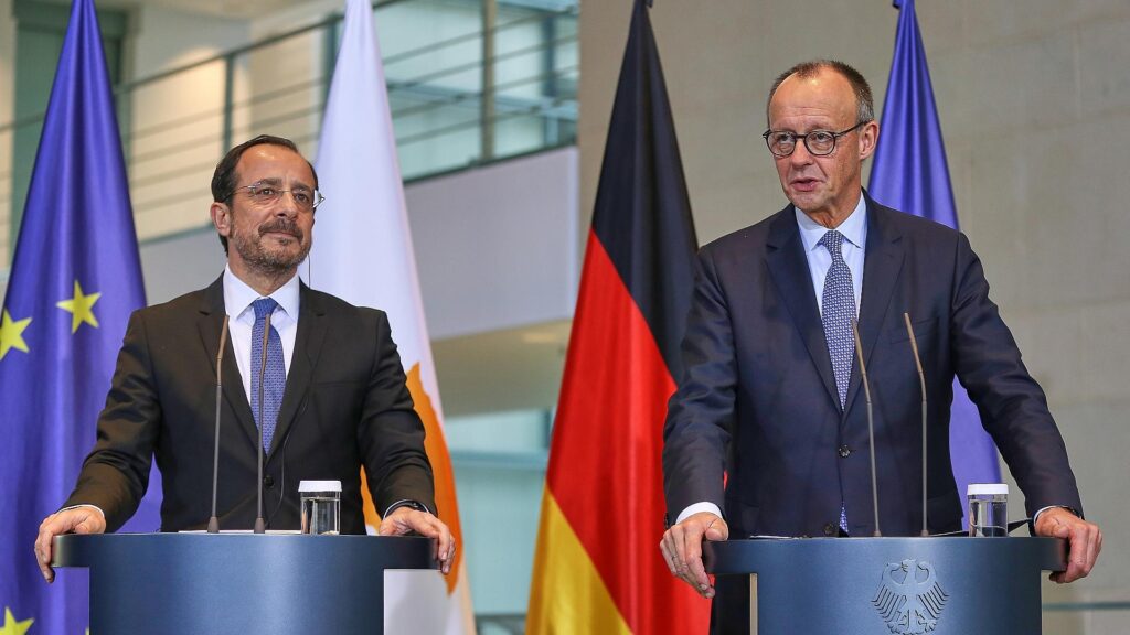 Nikos Christodoulides und Friedrich Merz am 14.11.2025