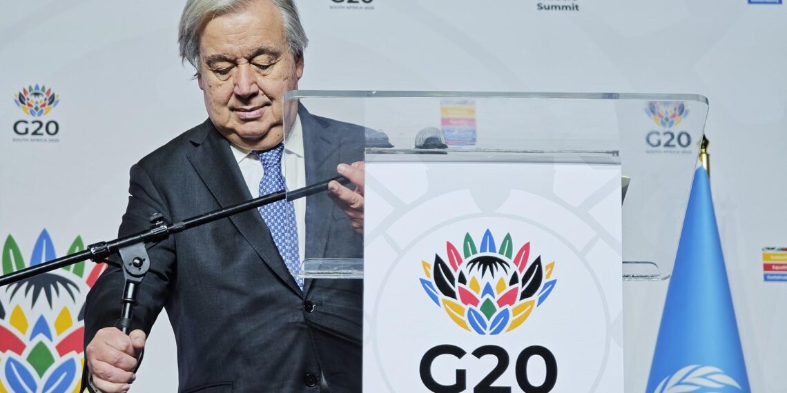 Guterres ruft G20-Staaten zu mehr Klimaschutz auf 1 Antonio Guterres am 21.11.2025