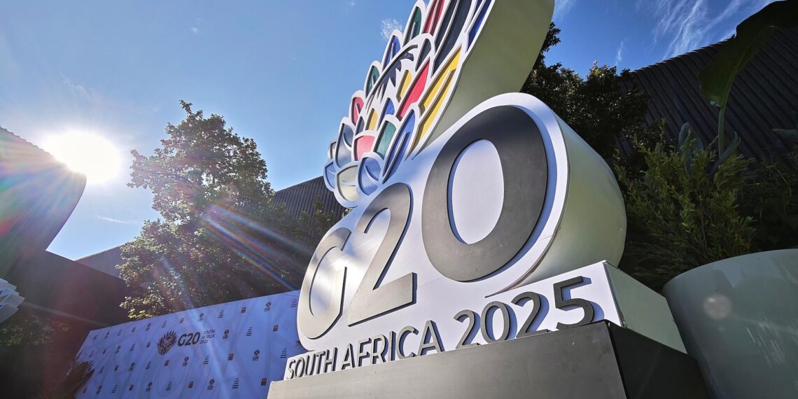 G20-Logo in Südafrika im November 2025