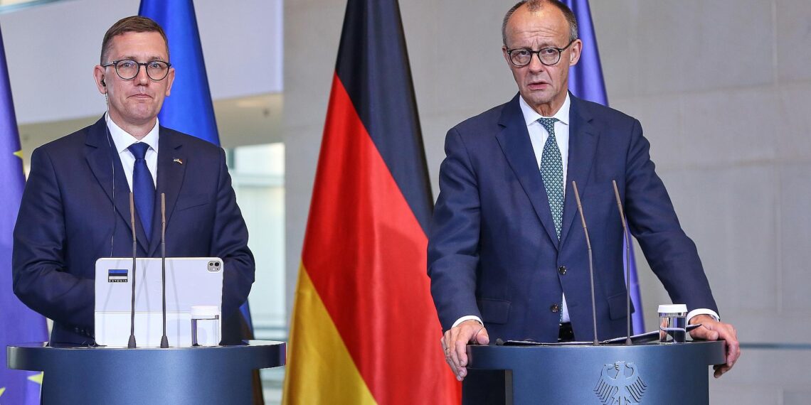 Kristen Michal und Friedrich Merz am 27.11.2025