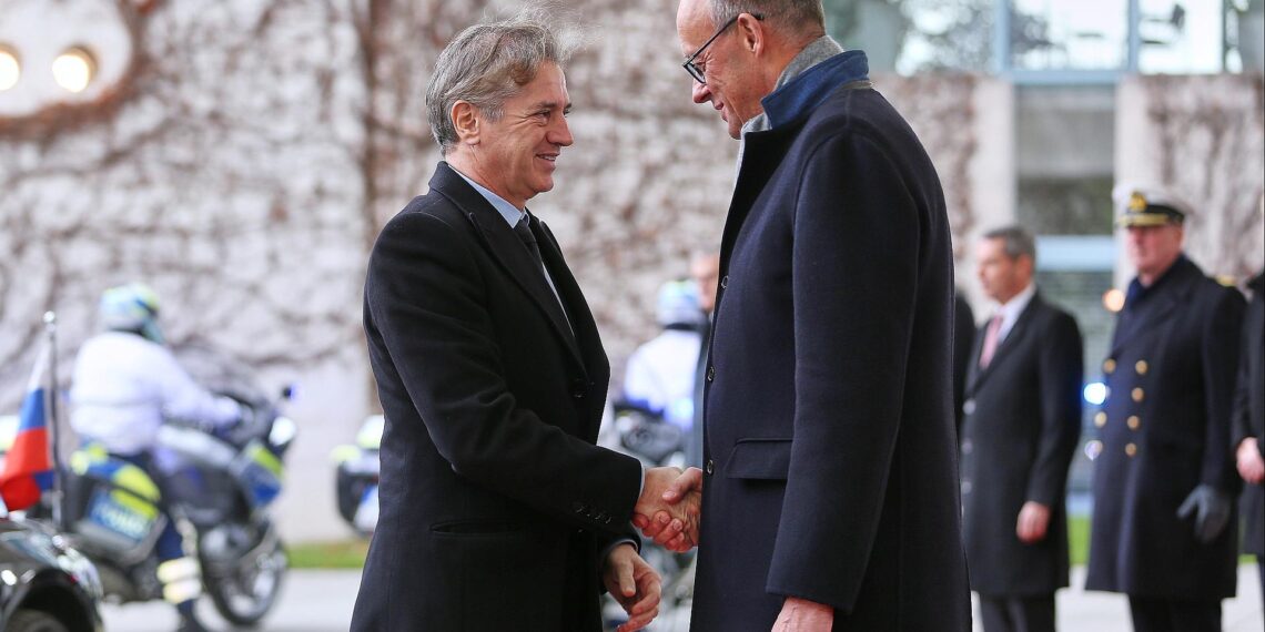 Robert Golob und Friedrich Merz am 28.11.2025