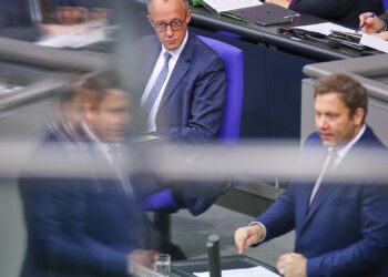 Friedrich Merz und Lars Klingbeil am 28.11.2025