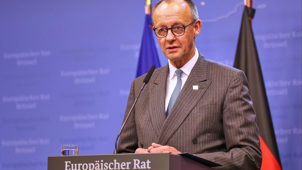 Friedrich Merz nach dem EU-Gipfel in Brüssel am 19.12.2025