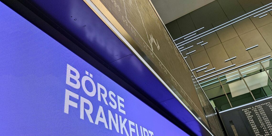 Anzeigetafel in der Frankfurter Börse