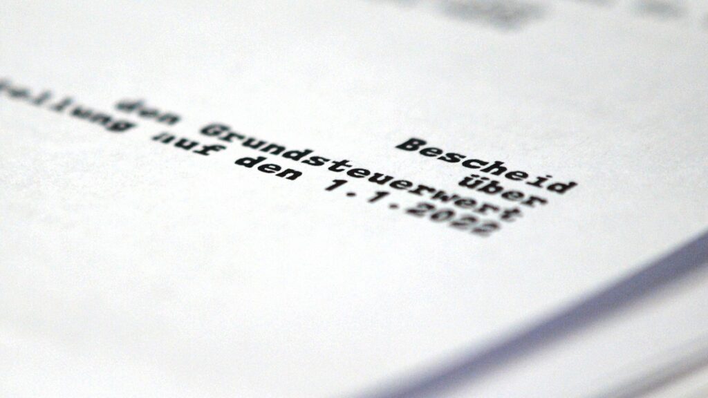 Grundsteuerbescheid (Archiv)