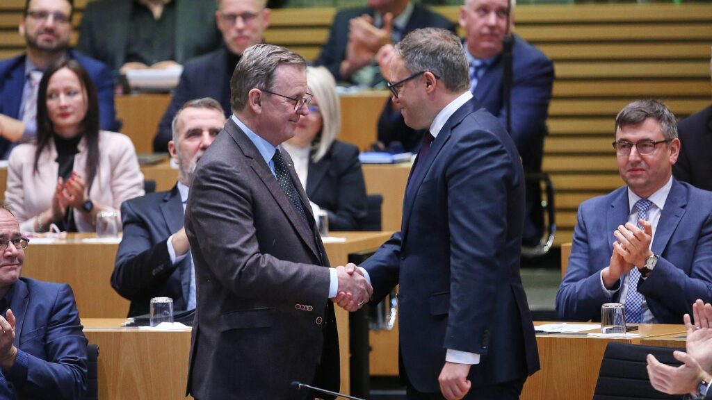 Bodo Ramelow und Mario Voigt (Archiv)