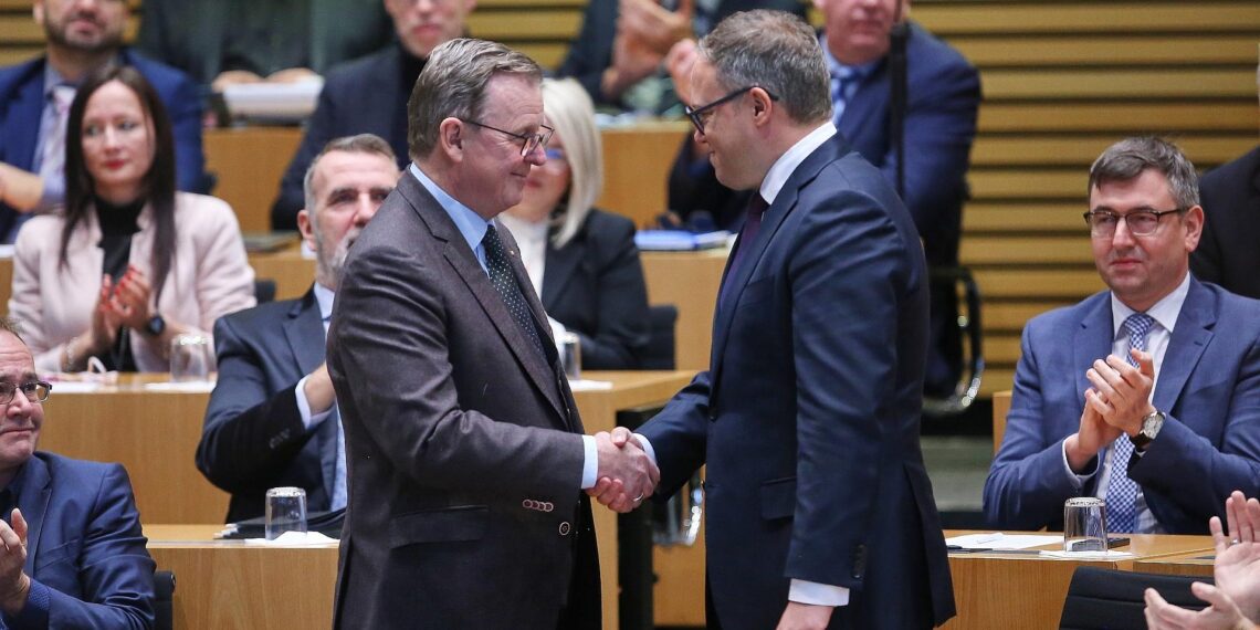 Bodo Ramelow und Mario Voigt (Archiv)