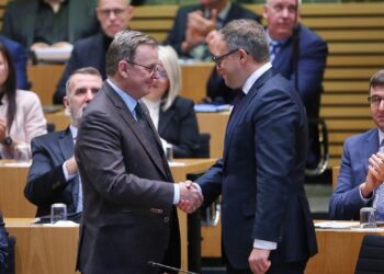 Bodo Ramelow und Mario Voigt (Archiv)