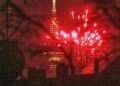 Silvesterfeuerwerk am Berliner Fernsehturm
