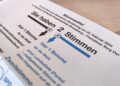 BSW-Forderung: Wahlausschuss gegen Neuauszählung der Bundestagswahl 10 Stimmzettel zur Bundestagswahl 2025 (Archiv)