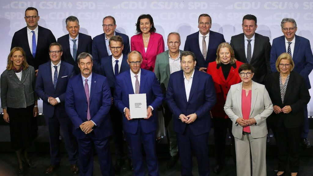 Unterzeichnung Koalitionsvertrag zwischen CDU