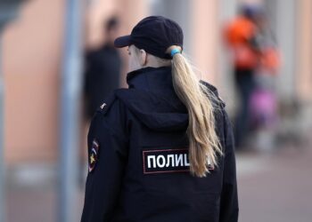 Polizistin in Russland (Archiv)