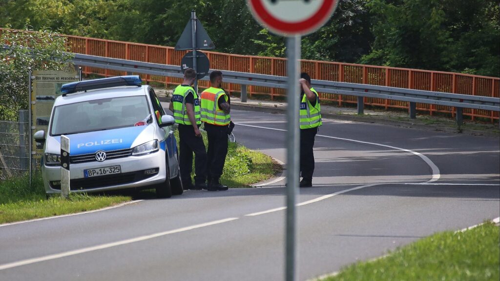 Verkehrskontrolle an der Grenze zu Polen (Archiv)