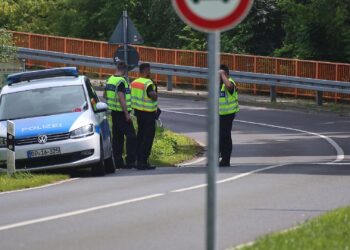 Verkehrskontrolle an der Grenze zu Polen (Archiv)
