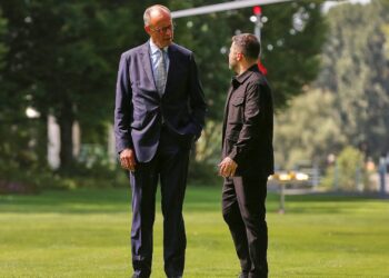 Friedrich Merz und Wolodymyr Selenskyj (Archiv)