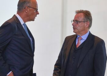 Friedrich Merz und Bart De Wever (Archiv)