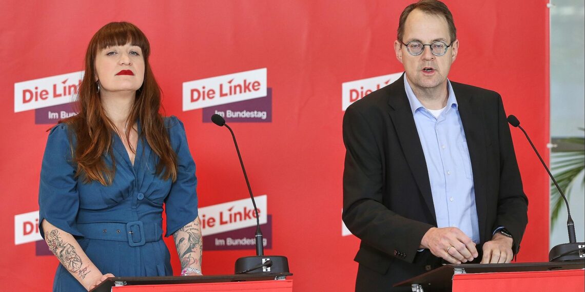 Weg für Rentenpaket frei - Linke will sich enthalten 1 Heidi Reichinnek und Sören Pellmann am 02.12.2025