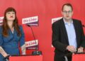 Weg für Rentenpaket frei - Linke will sich enthalten 10 Heidi Reichinnek und Sören Pellmann am 02.12.2025