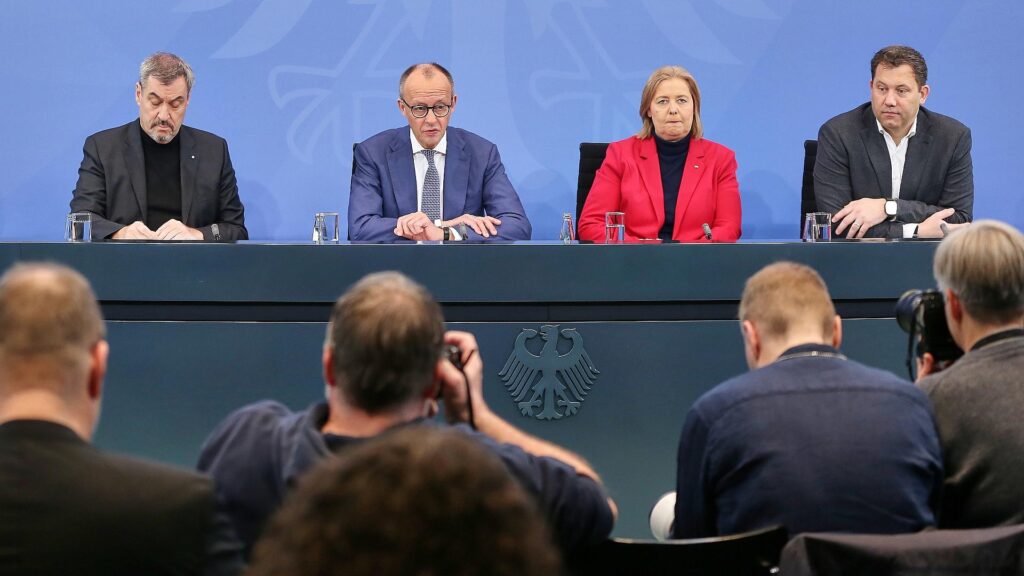 Pressekonferenz nach Koalitionsausschuss am 11.12.2025