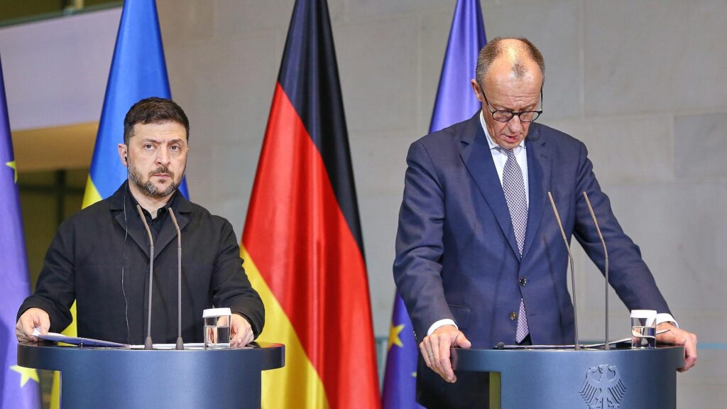 Wolodymyr Selenskyj und Friedrich Merz am 15.12.2025