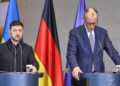 Merz lobt "beachtliche" US-Sicherheitsgarantien für Ukraine 8 Wolodymyr Selenskyj und Friedrich Merz am 15.12.2025