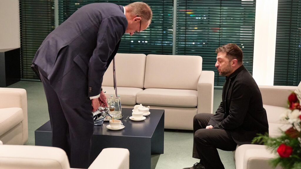 Friedrich Merz und Wolodymyr Selenskyj am 15.12.2025