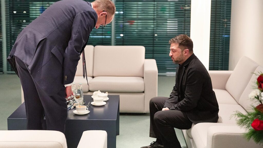 Friedrich Merz und Wolodymyr Selenskyj am 15.12.2025