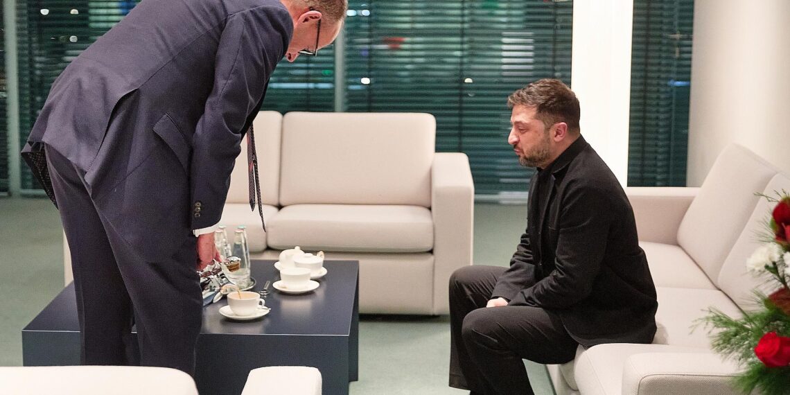 Grüne warnen nach Berliner Ukraine-Gipfel vor Euphorie 1 Friedrich Merz und Wolodymyr Selenskyj am 15.12.2025