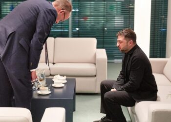 Friedrich Merz und Wolodymyr Selenskyj am 15.12.2025