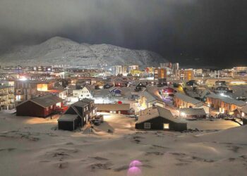 Nuuk auf Grönland am 18.01.2026