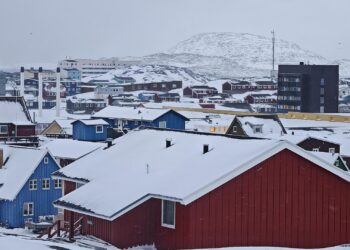 Nuuk auf Grönland am 19.01.2026