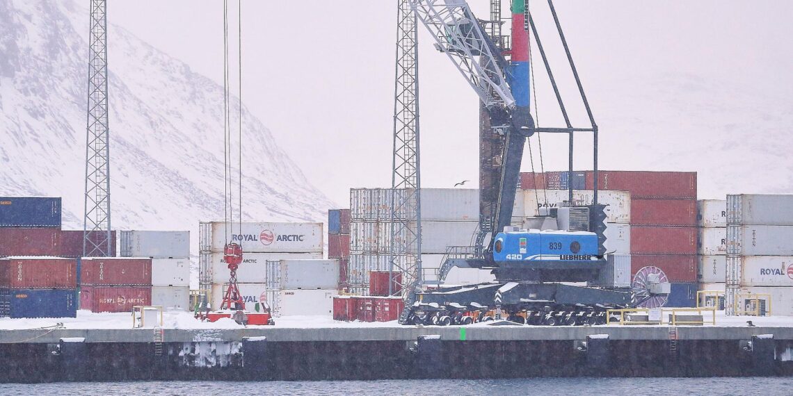 Grönland-Konflikt: Exportwirtschaft nach Trump-Wende erleichtert 1 Containerhafen von Nuuk auf Grönland am 19.01.2026