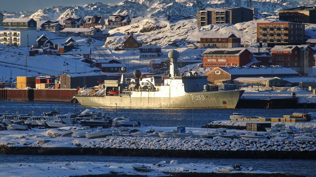 Dänisches Kriegsschiff in Grönland am 20.01.2026