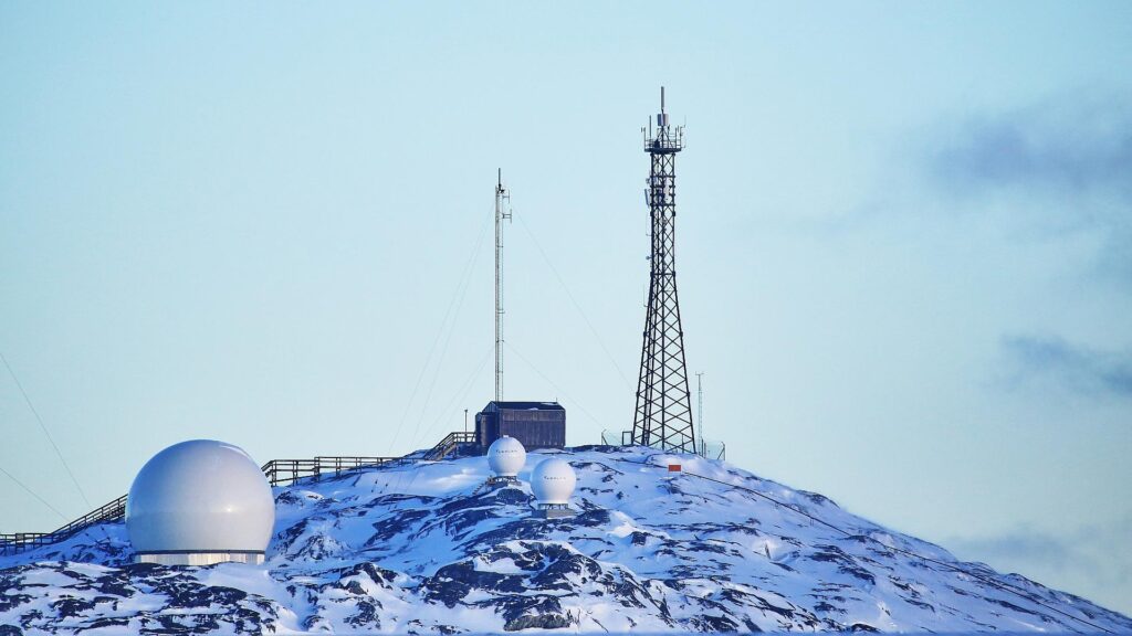 Sendestation auf Grönland am 20.01.2026