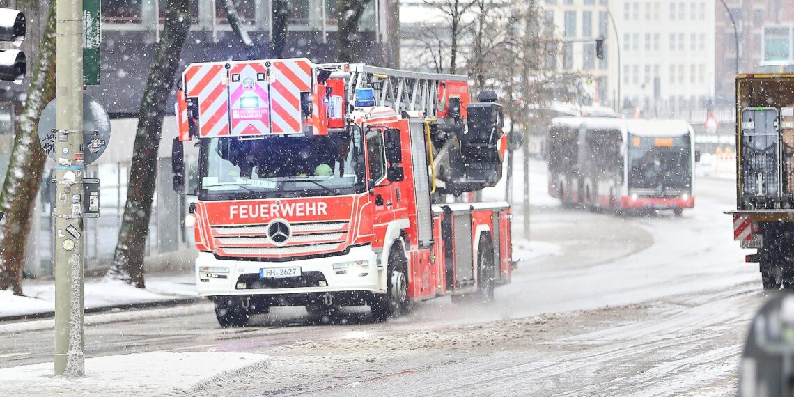 Feuerwehr in Hamburg am 26.01.2026