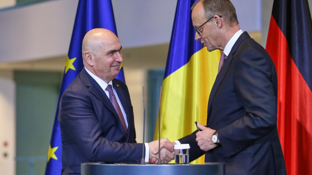 Ilie Bolojan und Friedrich Merz am 28.01.2026