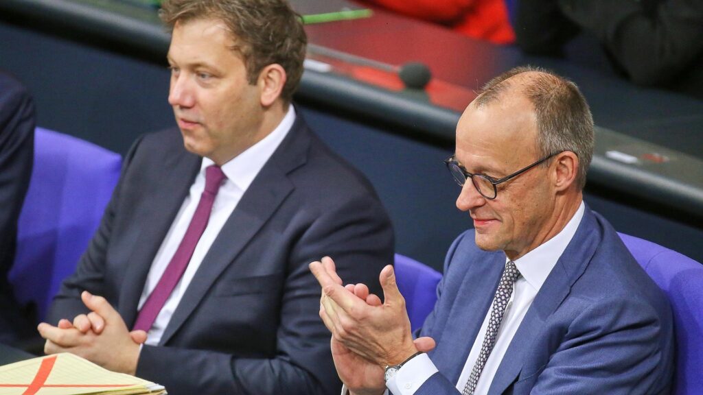 Lars Klingbeil und Friedrich Merz am 29.01.2026