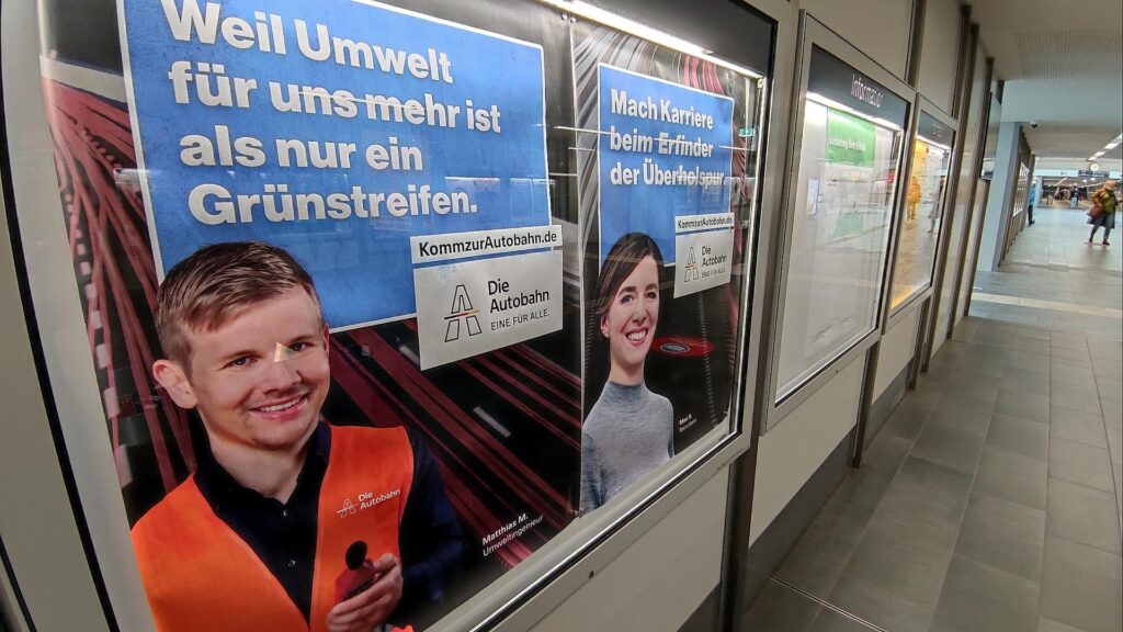 Stellenanzeige für die Autobahn GmbH (Archiv)