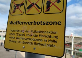 CSU-Landesgruppe will Messerangriffe deutlich härter ahnden 6 Waffenverbotszone (Archiv)