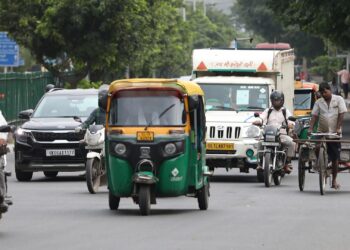 Straßenszene in Neu-Delhi (Archiv)