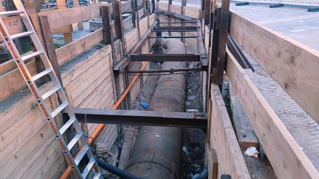 Arbeiten am Kanalnetz