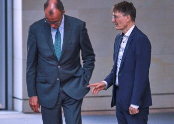 Friedrich Merz und Karl Lauterbach (Archiv)