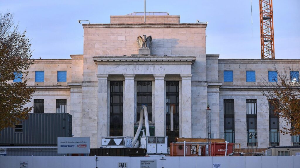 Baustelle am Sitz der Federal Reserve