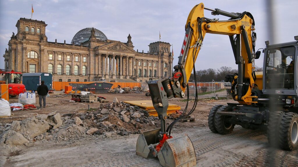 Baustelle vor Deutschem Bundestag (Archiv)