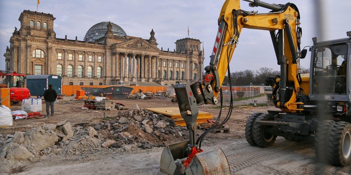 Baustelle vor Deutschem Bundestag (Archiv)