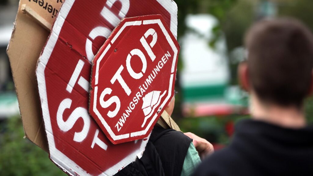 Protest gegen Zwangsräumungen (Archiv)