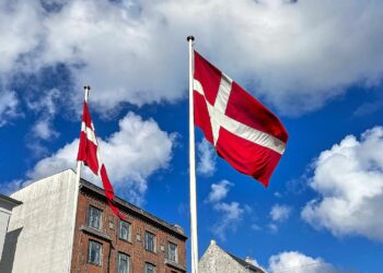 Dänemark Fahnen (Archiv)